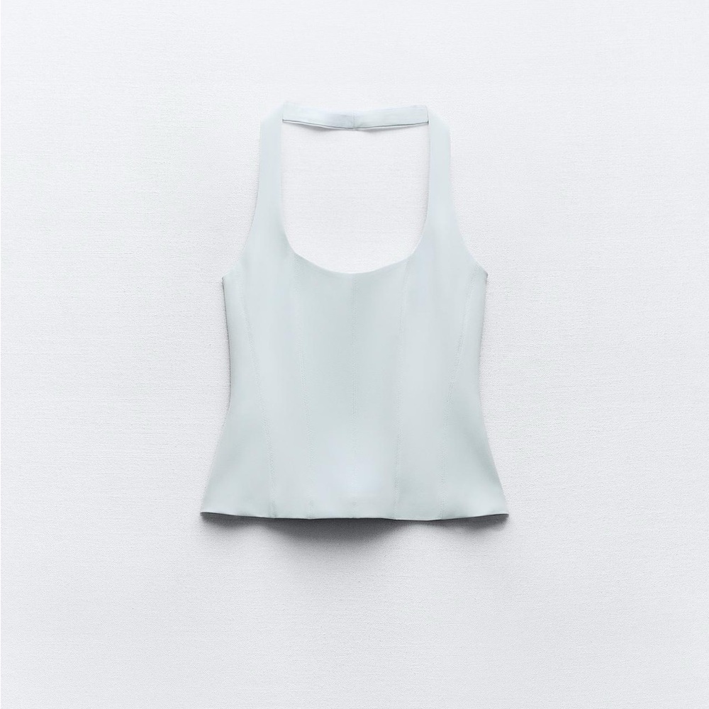 Zara Fitted Halter Top